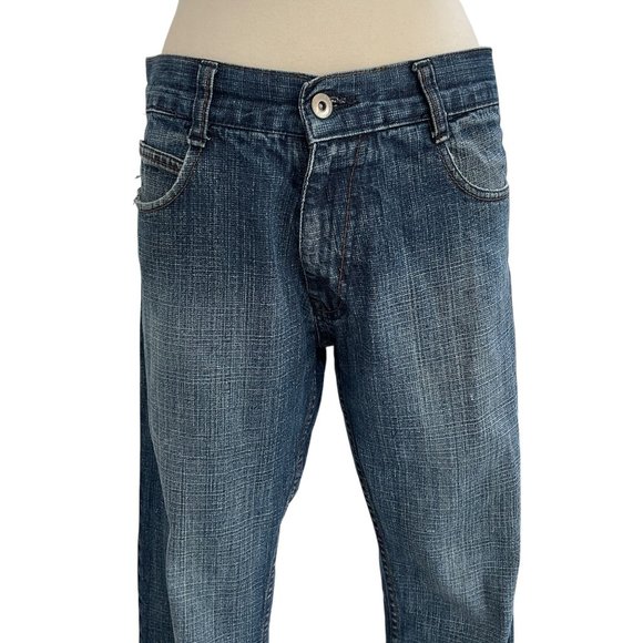 Southpole Baggy Fit Distressed Jeans 90s Y2K Vintage 30x30 Embroidered Edgy - Picture 15 of 15